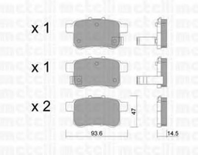 Колодки тормозные (задние) Honda Accord VIII/IX 08- 