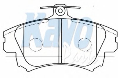 Комплект тормозных колодок, дисковый тормоз MK KASHIYAMA KAVO PARTS купить