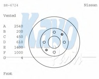 Тормозной диск KAVO PARTS купить