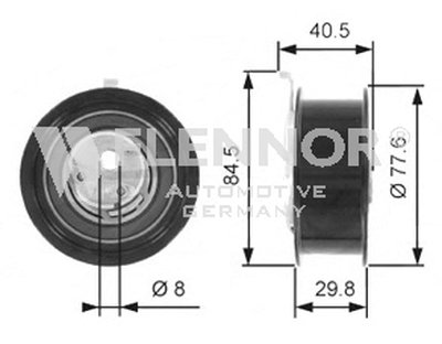 Натяжной ролик, ремень ГРМ FLENNOR купить