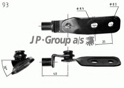 Газовая пружина, крышка багажник QH JP GROUP купить