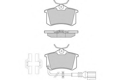 Комплект тормозных колодок, дисковый тормоз E.T.F. купить