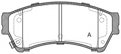 Комплект тормозных колодок, дисковый тормоз ADVANCE OPEN PARTS купить