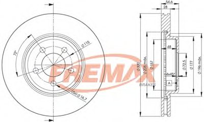 Тормозной диск Premium Carbon + FREMAX купить