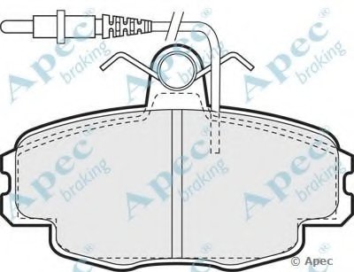 Комплект тормозных колодок, дисковый тормоз APEC braking купить