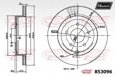 Тормозной диск R+ (Regular Plus) MAXTECH купить