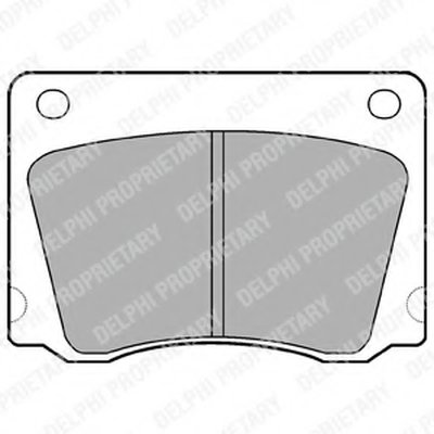 Комплект тормозных колодок, дисковый тормоз DELPHI купить