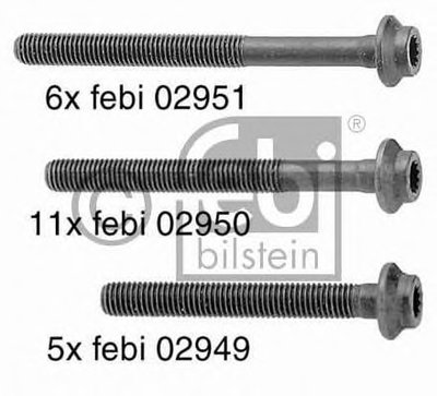 Комплект болтов головки цилидра FEBI BILSTEIN купить