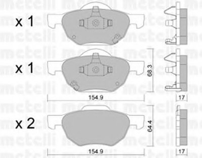 Колодки тормозные (передние) Honda Accord VII 03-08