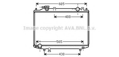 Радиатор, охлаждение двигателя AVA QUALITY COOLING купить