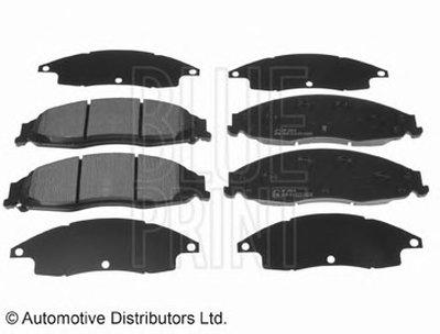 Комплект тормозных колодок, дисковый тормоз BLUE PRINT купить