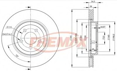 Тормозной диск Premium Black Carbon + FREMAX купить