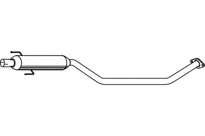 Средний глушитель выхлопных газов FENNO купить