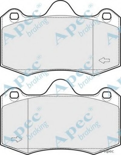 Комплект тормозных колодок, дисковый тормоз APEC braking купить