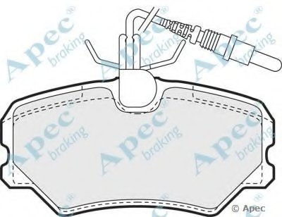 Комплект тормозных колодок, дисковый тормоз APEC braking купить