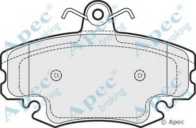 Комплект тормозных колодок, дисковый тормоз APEC braking купить