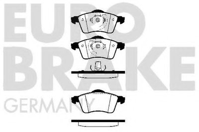 Комплект тормозных колодок, дисковый тормоз EUROBRAKE купить