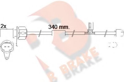 Сигнализатор, износ тормозных колодок R BRAKE купить