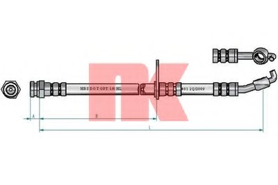 Тормозной шланг NK купить