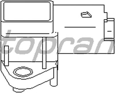 Датчик, давление во впускном газопроводе TOPRAN купить