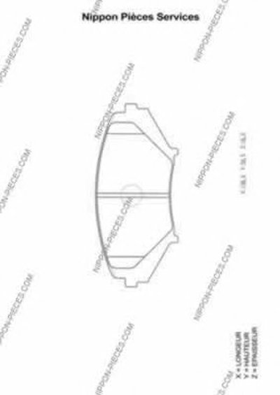 Комплект тормозных колодок, дисковый тормоз NPS купить