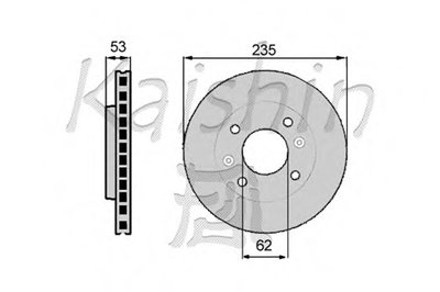 Тормозной диск KAISHIN купить
