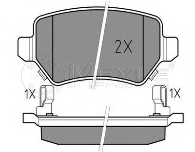 Колодки тормозные (задние) Opel Combo 01- (с датчиком)