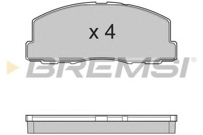 Комплект тормозных колодок, дисковый тормоз BREMSI купить