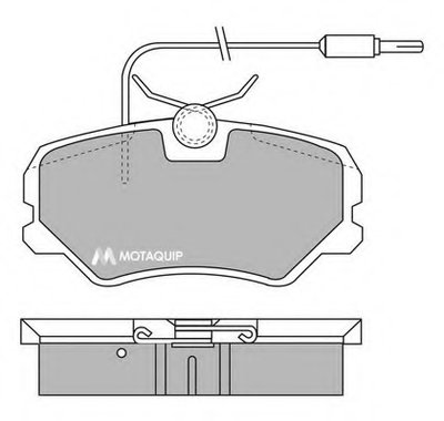 Комплект тормозных колодок, дисковый тормоз MOTAQUIP купить