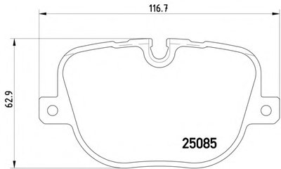 Колодки тормозные (задние) Land Rover Range Rover 09-13 (TRW) Q+