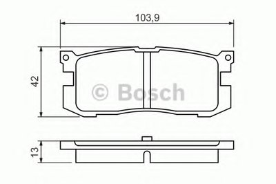 Комплект тормозных колодок, дисковый тормоз BOSCH купить