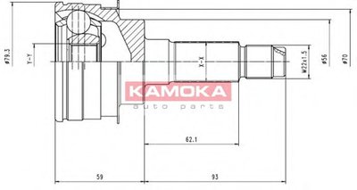 Шарнирный комплект, приводной вал KAMOKA KAMOKA купить