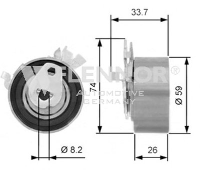 Натяжной ролик, ремень ГРМ FLENNOR купить
