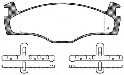 Комплект тормозных колодок, дисковый тормоз ADVANCE OPEN PARTS купить