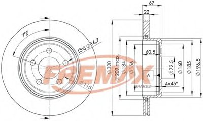 Тормозной диск Premium Black Carbon + FREMAX купить