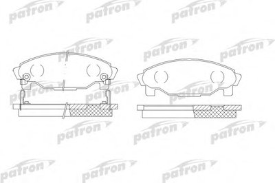 Комплект тормозных колодок, дисковый тормоз PATRON купить