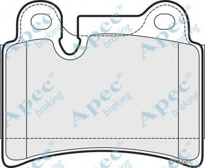 Комплект тормозных колодок, дисковый тормоз APEC braking купить