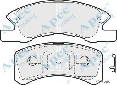 Комплект тормозных колодок, дисковый тормоз APEC braking купить