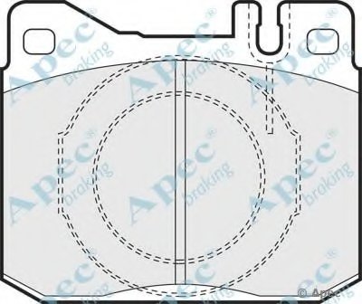 Комплект тормозных колодок, дисковый тормоз APEC braking купить