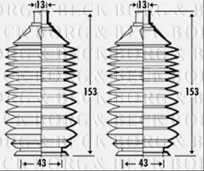 Пыльник, рулевое управление BORG & BECK купить