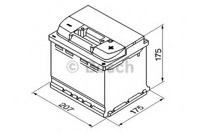 Аккумуляторная батарея 44Ah/440A (207x175x175/+R) S4