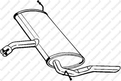 Глушитель выхлопных газов конечный BOSAL купить