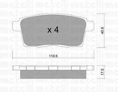 Колодки тормозные (задние) Mazda CX-7 06-14/CX-9 07-