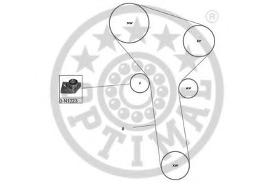 Комплект ремня ГРМ OPTIMAL купить