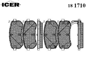 Колодки тормозные (задние) Hyundai i10 07-16/Kia Picanto 04-/Ray 11-