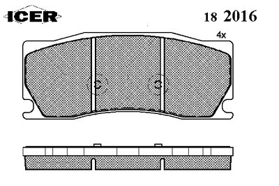Комплект тормозных колодок, дисковый тормоз ICER купить