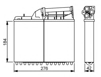 Радиатор печки BMW 5 (E34) 88-97