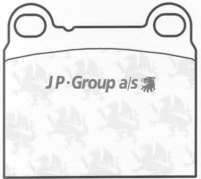 Комплект тормозных колодок, дисковый тормоз QH JP GROUP купить