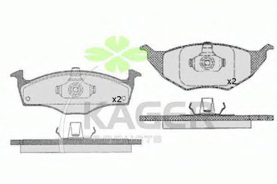 Комплект тормозных колодок, дисковый тормоз KAGER купить