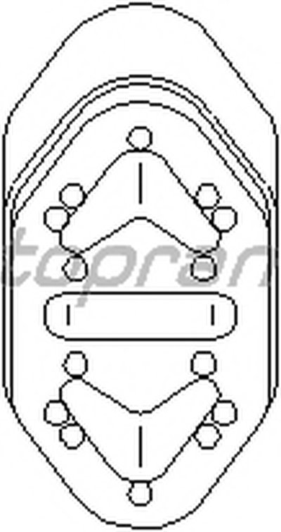 Кронштейн, глушитель TOPRAN купить